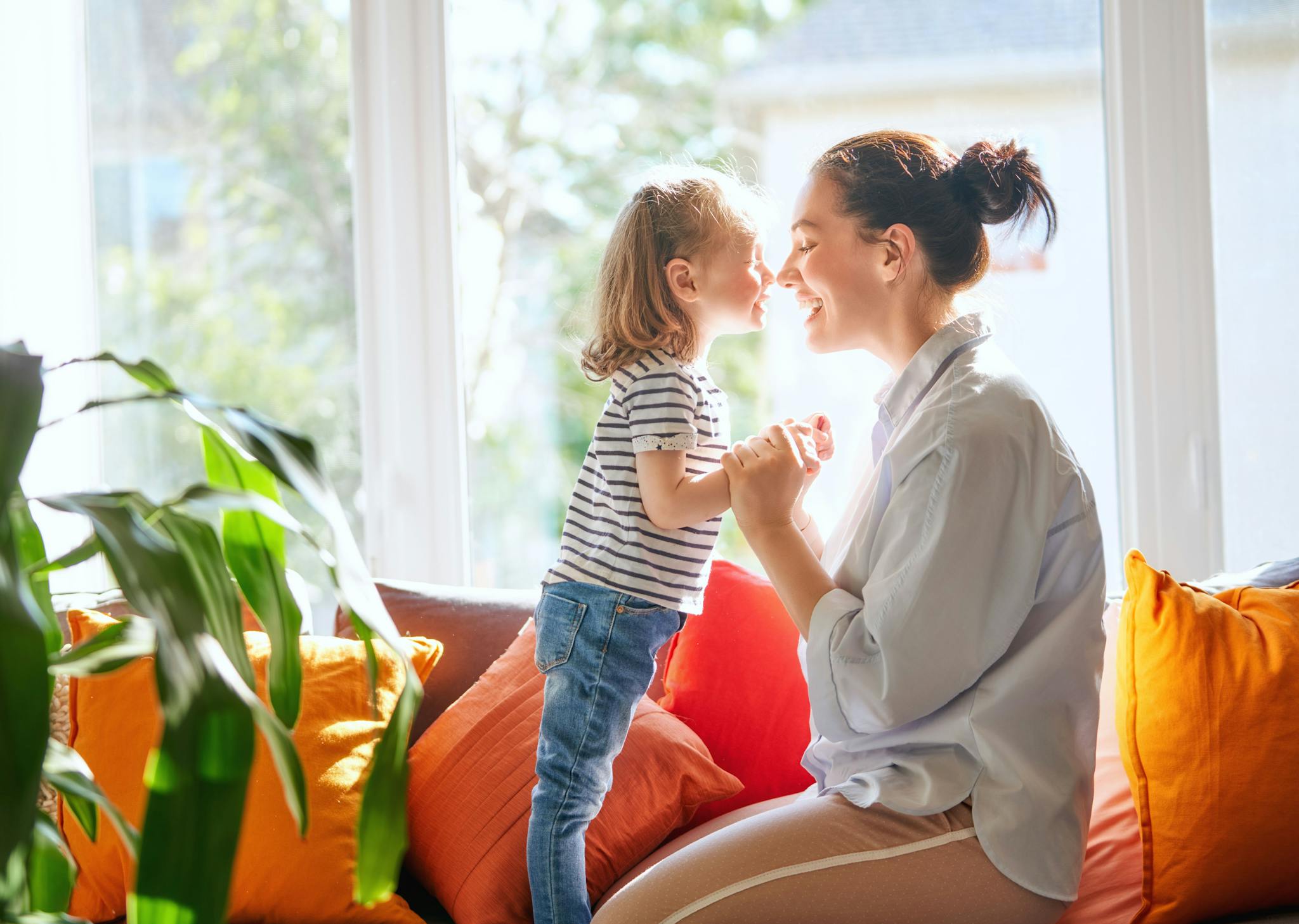 Woman with child