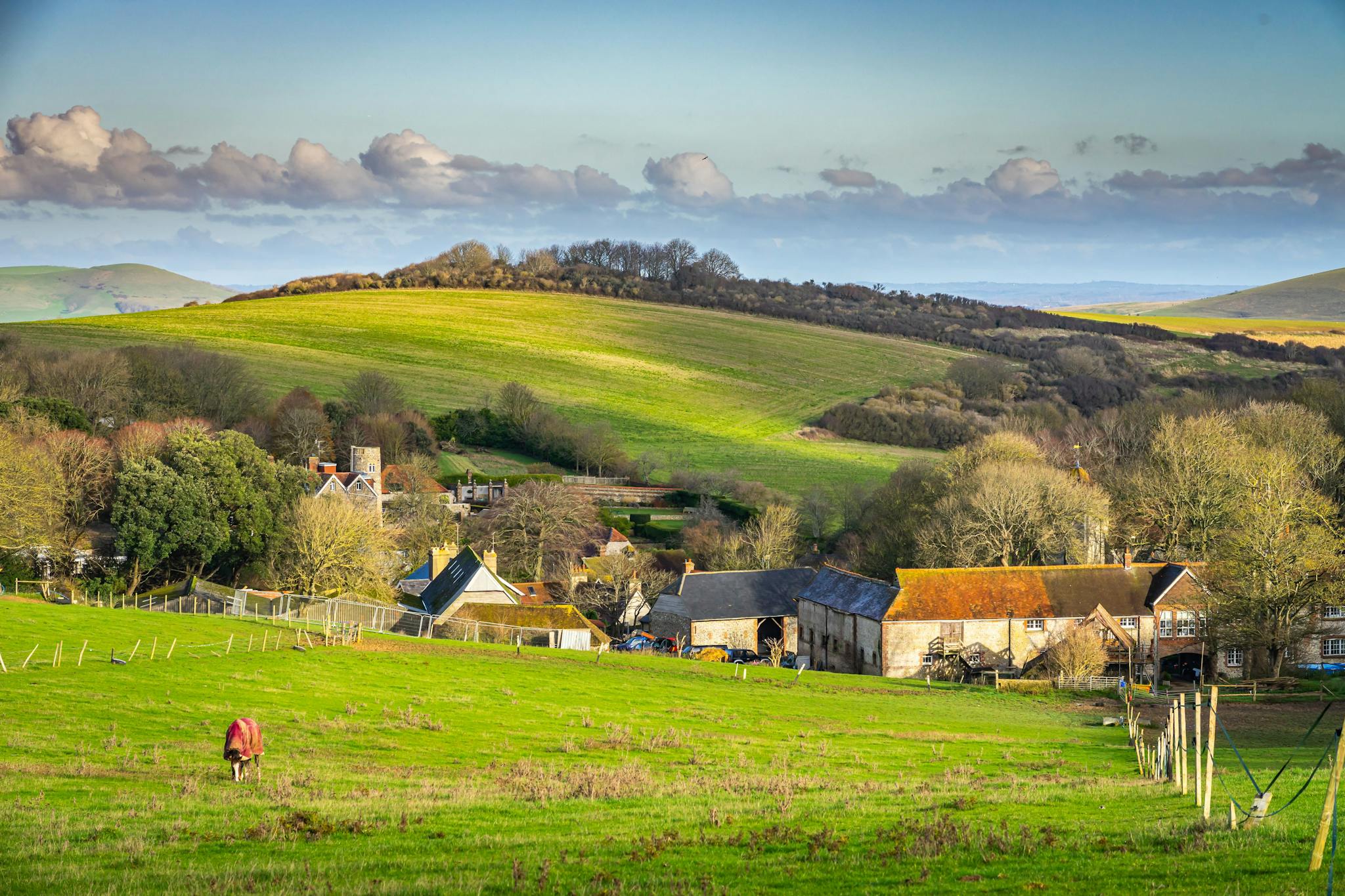 Photo of UK countryside farm