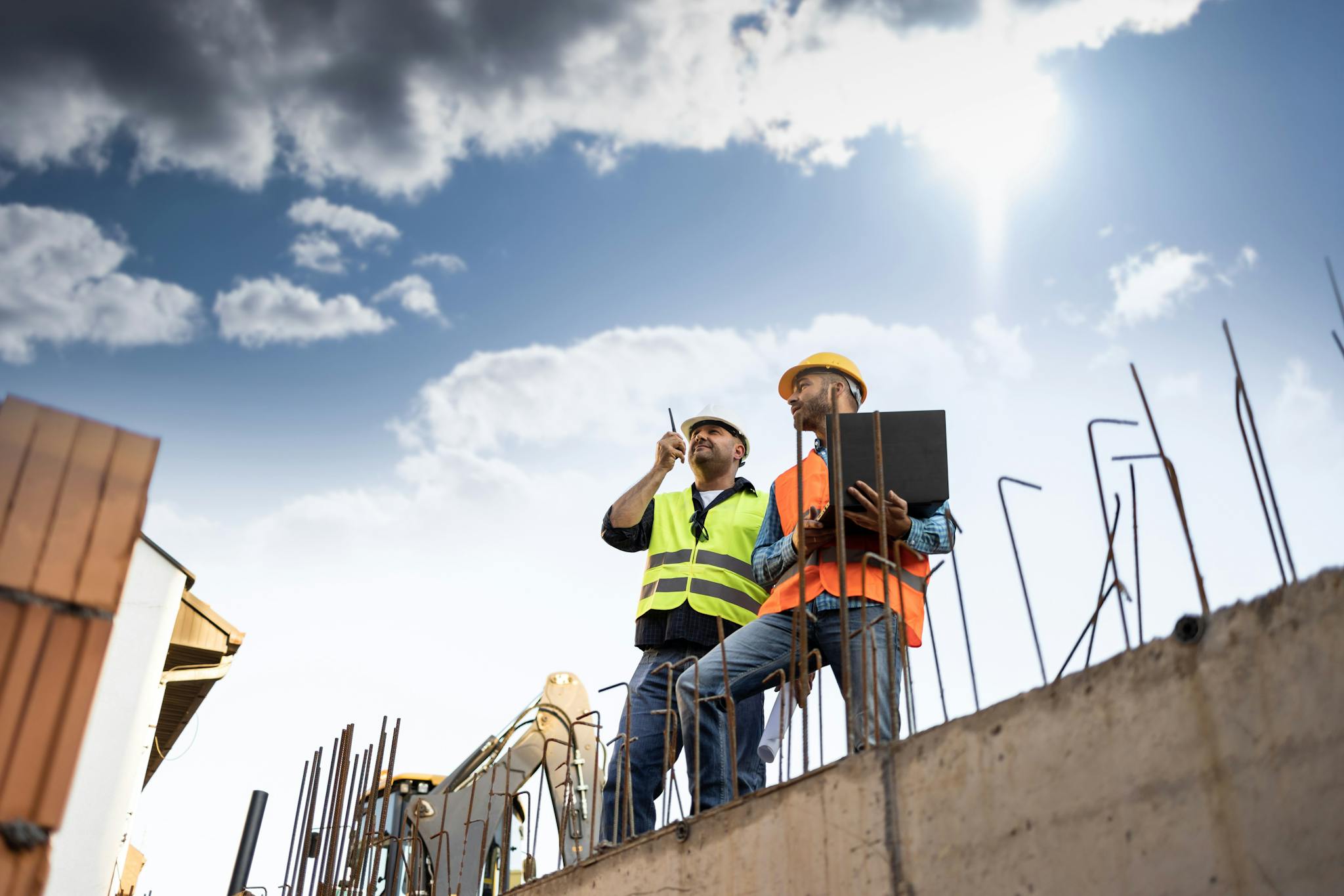 Building site of a self build home