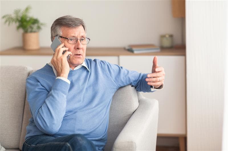 Man taking a phone call